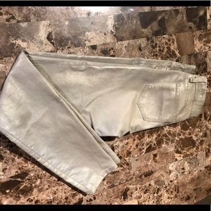 NYDJ gold coated jeans